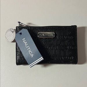 Nautica Black Textured Wallet